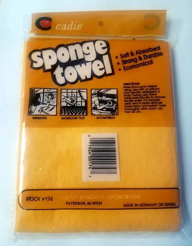 Miniatura 2 de Toalla de esponja – Paño suave y absorbente para secar, limpiar y limpiar el fregadero de tu cocina, utensilios, artículos del hogar Limpiador