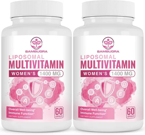 Miniatura 6 de Sambugra Multivitamínico liposomal para mujeres de 1400 mg – Suplementos diarios de vitaminas para mujer con hierro, vitamina A, C, D, E y B