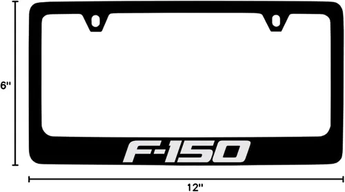 Miniatura 6 de Ford Marco para matrícula F-150 (2 agujeros/latón, negro/ancho)