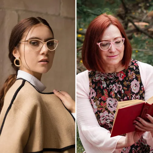 Miniatura 6 de Przene Paquete de 4 lentes de lectura con bloqueo de luz azul, lectores para mujeres y hombres con bisagra de resorte