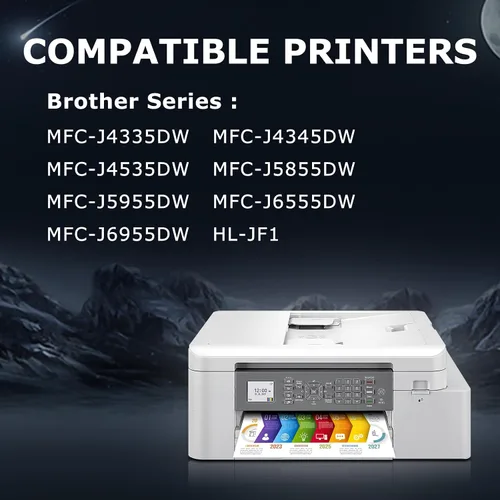 Miniatura 2 de DOUBLE D LC406 - Cartuchos de tinta compatibles con Brother LC406 LC406XL para impresora Brother MFC-J4335DW MFC-J4345DW MFC-J4535DW MFC-J5955DW