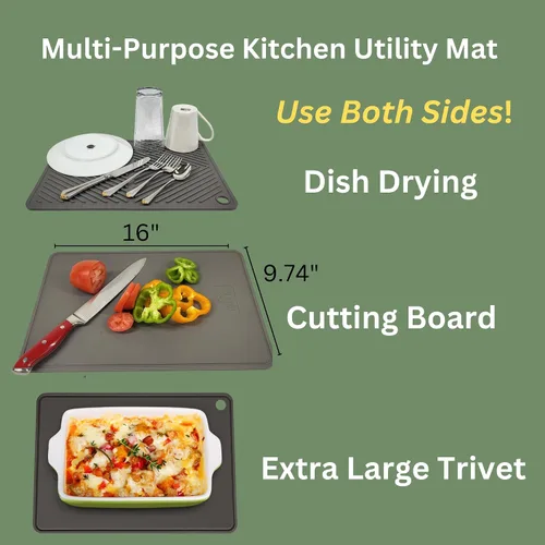 Miniatura 5 de Juego completo de utensilios de cocina – Utensilios de silicona y madera, soporte para cucharas, soporte para utensilios, alfombrillas