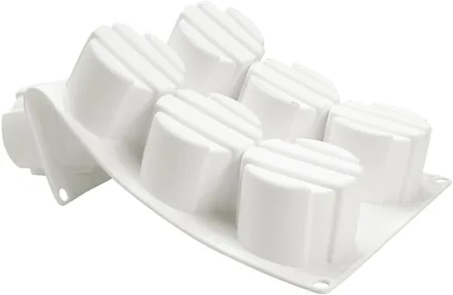 Miniatura 9 de Molde de silicona antiadherente 3D con forma cuadrada de cilindro pequeño, 8 agujeros, para pastelería DIY, gelatina, magdalenas, mousse, helado