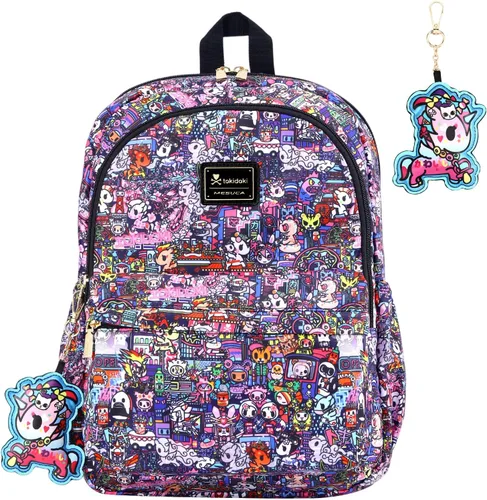 Miniatura 10 de Tokidoki Mochila con llavero Unicorno linda mochila de viaje para laptop para mujer, bolsa casual, mochila ligera, mochila de día