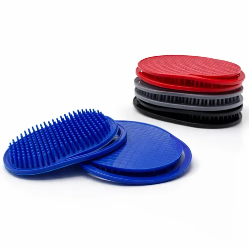 GENTS - Cepillos de pelo de palma – Peines de peinado portátiles coloridos para todo tipo de cabello, agarre ergonómico para un uso fácil, juego de