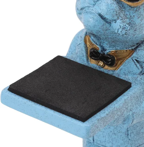 Miniatura 8 de Soporte de exhibición de reloj de bulldog francés, hecho a mano, lindo modelo de figura de perro, estatuas decorativas, soporte de reloj
