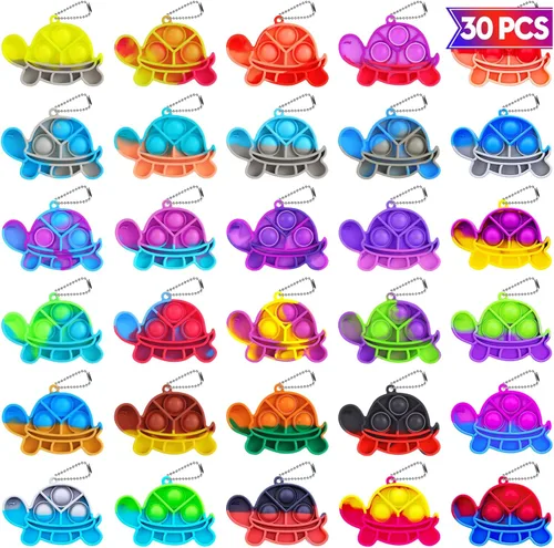 Miniatura 14 de Pop Fidget Juguetes en Paquete para el Día de San Valentín para Niños en el Aula, 30 Paquetes de Favores de Fiesta de San Valentín para Niños, Mini
