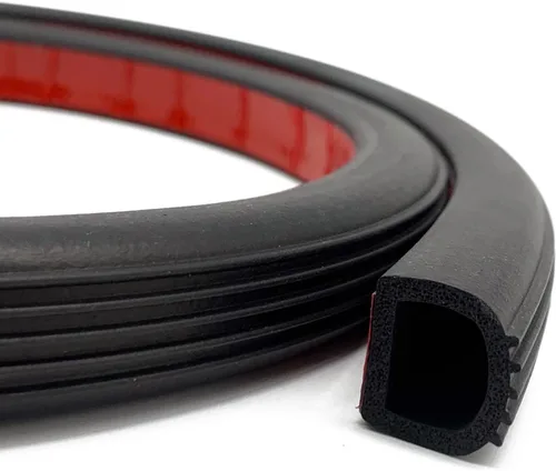 Tira de sello de goma en forma de D, junta autoadhesiva de goma EPDM de 3/4 pulgadas para automóviles, barcos, sello deslizante de caravana, marina,