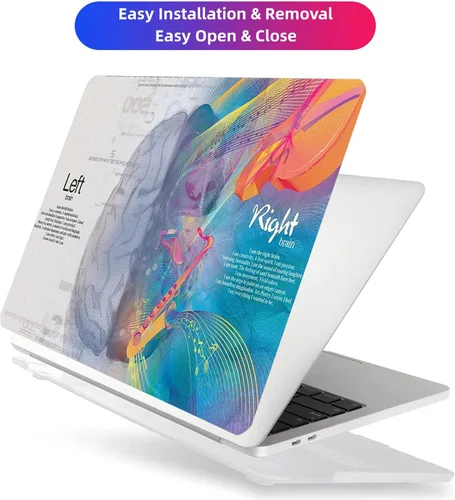 Miniatura 6 de Funda compatible con MacBook Air de 13 pulgadas 2017 2016 2015 2014 2013 2012 2011 2010 versión A1466/A1369, carcasa rígida de plástico + cubierta