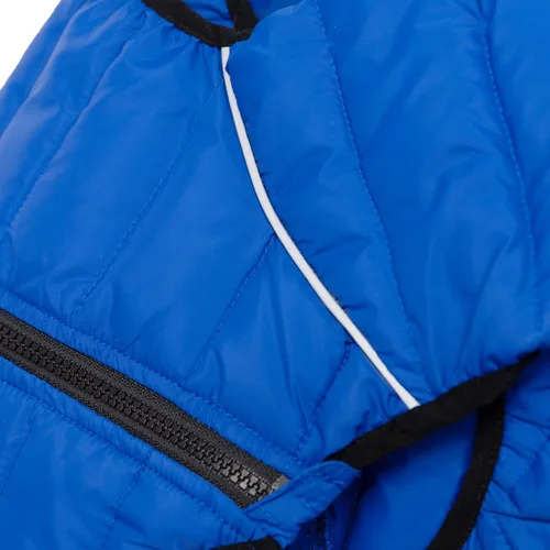 Miniatura 6 de Lovelonglong Abrigo para perro, chaqueta cálida para perro, 4 patas cubiertas, impermeable, resistente al viento, reflectante, chaleco cálido