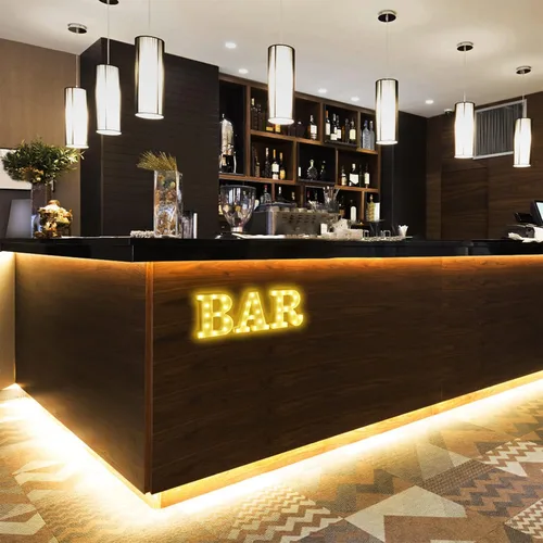 Miniatura 8 de Luces LED de marquesina, letrero de barra iluminado, lámpara de letras para bar, bar, funciona con pilas, para boda, fiesta de cumpleaños, lámpara