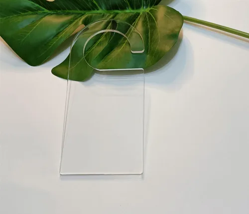 Miniatura 5 de 5 perchas acrílicas en blanco, colgador personalizado para niños, divisor de ropa acrílico liso para bricolaje, organizador de armario para niños