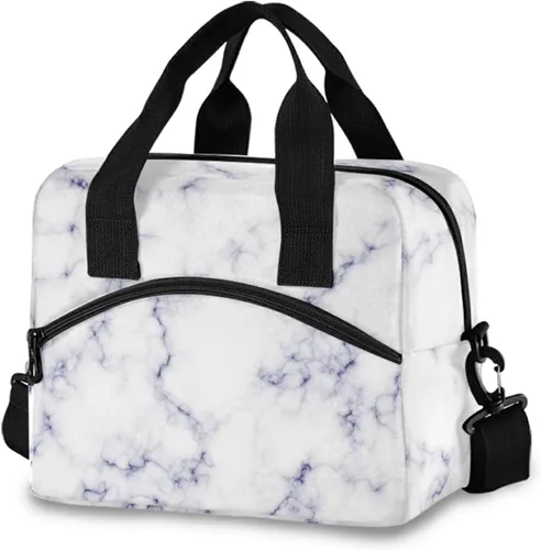 Miniatura 19 de Bolsas de almuerzo coloridas de conciencia sobre el autismo para mujeres y hombres, lonchera aislada reutilizable, correas de hombro ajustables