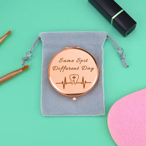 Miniatura 7 de Regalos de dentista para mujeres, regalo de higienista dental, espejo de maquillaje compacto para estudiantes dentales, asistente dental, regalo