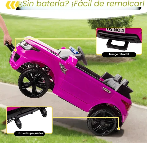 Miniatura 2 de TOBBI Coche de paseo para niños de 12 V con control remoto, funciona con pilas, autos eléctricos para niñas de 1 a 8 años para conducir