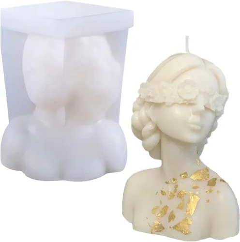 Miniatura 7 de Molde de vela de resina de silicona para traje de baño, molde de chocolate sexy para mujer, molde 3D de figura curva, molde de jabón de arcilla