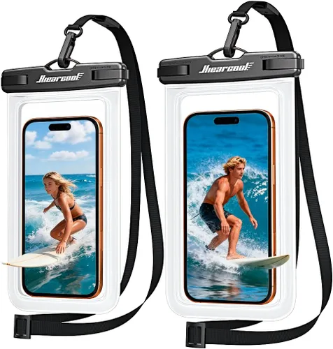 Miniatura 16 de Hiearcool Funda impermeable para iPhone, Bolsa impermeable para teléfono, Artículos esenciales de viaje, Accesorios de crucero, Imperdibles - 4 negro