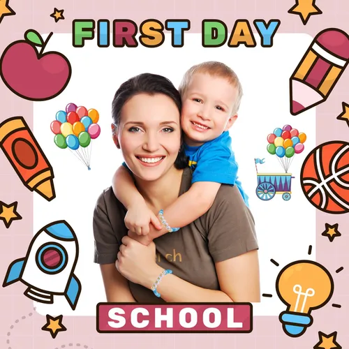 Miniatura 11 de Pulsera para el primer día de Shcool Kindergarten de primer grado para el regreso a clases, regalos para mamá e hija, pulseras para mamá e hija