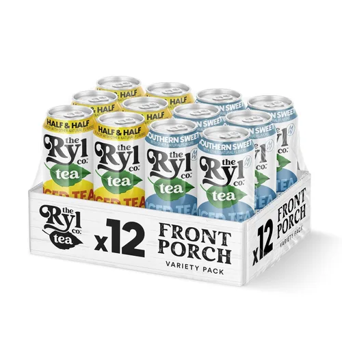 Miniatura 20 de Ryl Té Helado, Té Cítrico Verde, Súper Mezcla Antioxidante, Sin Azúcar, Bajo en Carbohidratos, Cero Calorías - 16.0 Fl Oz (Paquete de 12)