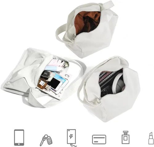 Miniatura 6 de Bolso de mano grande para mujer, estilo casual, con asa superior, bolso de hombro de cuero vegano, bolso bandolera para mujer