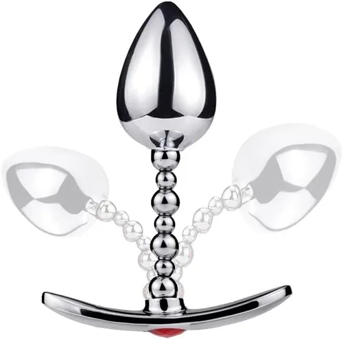 Miniatura 2 de Tapón anal Anal Metal Wearable Swing Anal Plug Anal Tapón de culo Juguete sexual Consolador de masaje de próstata (L)