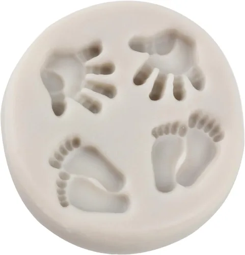 Miniatura 6 de Molde de caramelo para pies de bebé, moldes de silicona para decoración de tartas, decoración de cupcakes, fondant, pasta de goma de chocolate