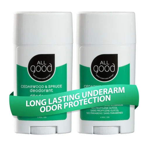 Miniatura 9 de All Good - Desodorante en barra sin aluminio, desodorante natural con manteca de karité y aloe vera, fórmula bio-activa, vegano, protección contra