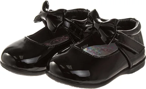 Miniatura 3 de Josmo Zapatos para caminar para bebés Zapatos planos Mary Jane para niños y niñas, zapatos de vestir formales, mocasines para caminar, cuna, lazo