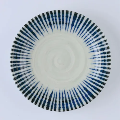 Miniatura 3 de Platos japoneses para servir, platos de 5 pulgadas, azul y blanco, juego de 4 4 unidades redondas de 5 pulgadas
