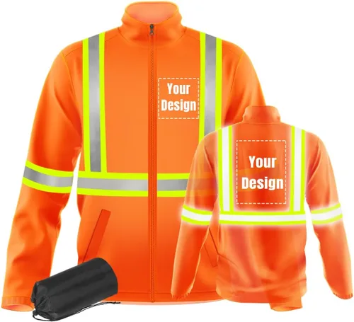 Miniatura 18 de Chaquetas de seguridad ligeras y finas de trabajo reflectantes de alta visibilidad para requisitos particulares su logotipo