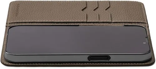 Miniatura 6 de BONAVENTURA Funda para smartphone Diary [iPhone15 Pro, negro x Etoupe] BODTR15P-BKET