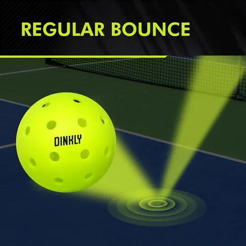 Miniatura 7 de Bolas de Pickleball Dinkly, Bolas de Pickleball para Exteriores Aprobadas por USAPA, Bola de Pickleball con Mayor Durabilidad con Diseño