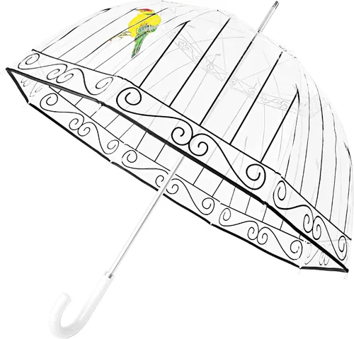 Miniatura 2 de Paraguas de burbujas para mujeres y niñas, toldo transparente transparente, paraguas grande transparente para lluvia