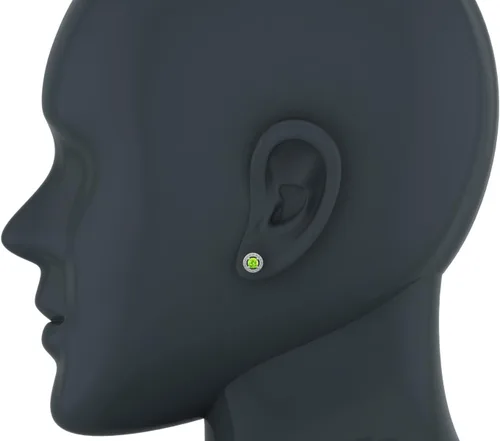 Miniatura 2 de Aretes de diamantes de peridoto de oro de 14 quilates, aretes de halo de piedra natal de agosto
