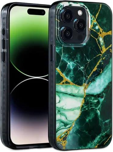 Miniatura 30 de SCORPIFY Funda para iPhone 14 [compatible con MagSafe] con diseño de mármol azul fantasía, bonita funda magnética para teléfono para mujeres, niñas