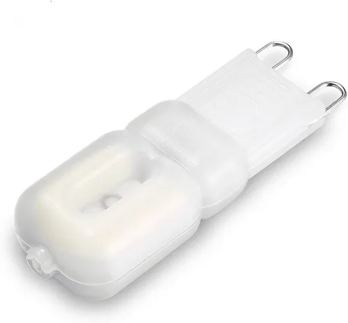 Miniatura 5 de Bombillas LED G9 6000K luz diurna blanca 3 W regulables lámparas de luz esmerilada 30 W equivalente a halógenos 450 lúmenes CRI >90Ra T4 G9 base