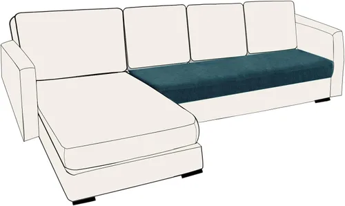 Miniatura 143 de UNBBRRL Fundas de cojín de asiento para sofá, elásticas, funda de cojín individual para sofá, fundas de cojín para sofá, fundas de héroe protegen