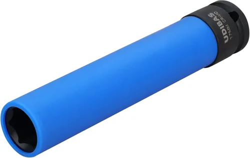 Miniatura 9 de Llave de tuerca de impacto de 17 mm de 1/2 pulgada, profunda, métrica, con fundas protectoras y material CR-MO de alta resistencia que no deja marcas