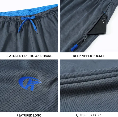 Miniatura 4 de NEIKU - Pants deportivos de malla con bolsillos para hombre