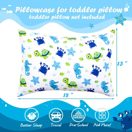 Miniatura 62 de UOMNY - Juego de 2 fundas de almohada para niños, 100 % algodón, funda de almohada, para almohadas de 5.1 x 7.1 pulgadas Búho