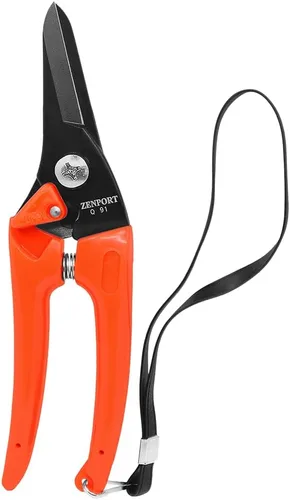 Zenport Q91 Ultra Twig and Hoof - Tijeras para recortar pezuñas, 7.25 pulgadas, color naranja