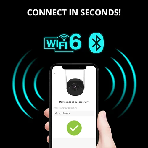 Miniatura 5 de Defender AI Powered 4K Guard Pro 8MP WiFi 6, cámara de seguridad inalámbrica de alimentación enchufable para exteriores, con detección humana