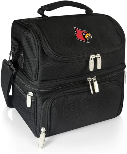Miniatura 75 de PICNIC TIME NCAA Nebraska Cornhuskers Pranzo - Lonchera aislada con juego de pícnic, bolsa enfriadora para el almuerzo Negro