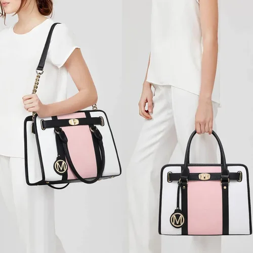 Miniatura 3 de Bolso de mano de moda para mujer con asa superior bolso de hombro bolso de trabajo con cartera a juego juego de 2 piezas