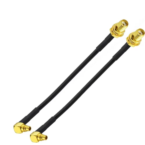 Miniatura 8 de Superbat MMCX macho de ángulo recto a N conector hembra, cable coaxial RG316 de 6 pulgadas 2 piezas para aplicaciones de RF, radios SDR