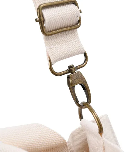 Miniatura 4 de Bolsa cruzada de lona resistente extra grande para el hombro, bolsa de compras, bolsa de playa, multiusos, uso diario Blanco sucio