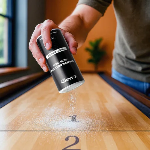 Miniatura 5 de Cannon Sports Shuffleboard Powder - Cera de tejo de alta calidad con cuentas de silicona granular o harina de maíz, deslizamiento suave y reducción
