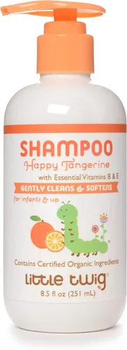 Bote de champú Little twig. 2 onzas, Mandarina, Tangerine