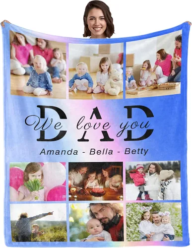 Miniatura 17 de WSYEAR Regalos de Navidad para mamá de parte de la hija, regalos para mujeres Best Mom Ever, manta con texto en inglés "I Love You Mother