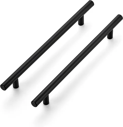 Miniatura 16 de Ravinte Juego de 4 manijas de gabinete de 3-15/16 pulgadas de acero inoxidable en color negro mate para cajones de cocina, tiradores de gabinete